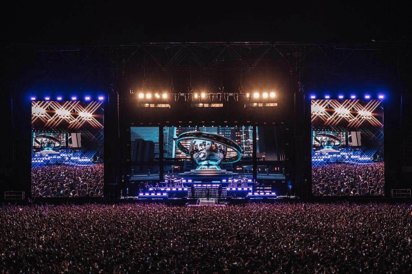 Pitbull 2026 European tour - full upstage LED wall and IMAG screens, delivered by Universal Pixels