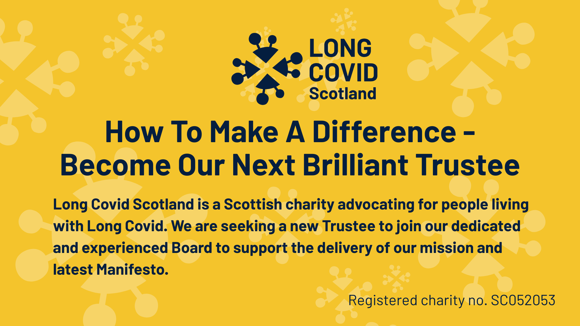 How To Make A Difference - Become Our Next Brilliant Trustee
