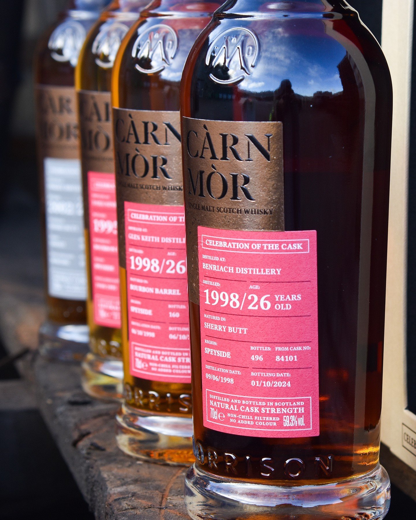 We&rsquo;re excited to unveil four very special C&agrave;rn M&ograve;r whiskies, each featuring a unique and rare single cask expression from some of Scotland's most esteemed distilleries. Part of the C&agrave;rn M&ograve;r &ndash; Celebration of the