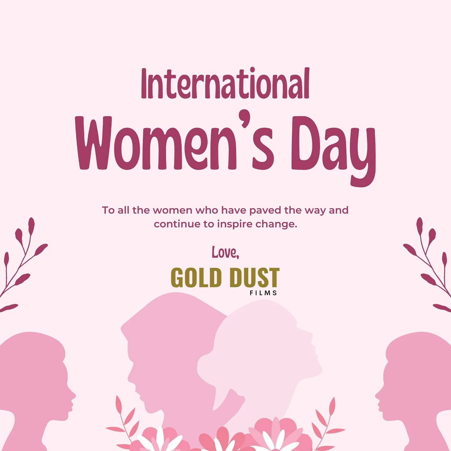 Happy #internationalwomensday from the ladies of Gold Dust Films💕✨

#iwd2025 #IWD #women #womeninfilm #strongwomen