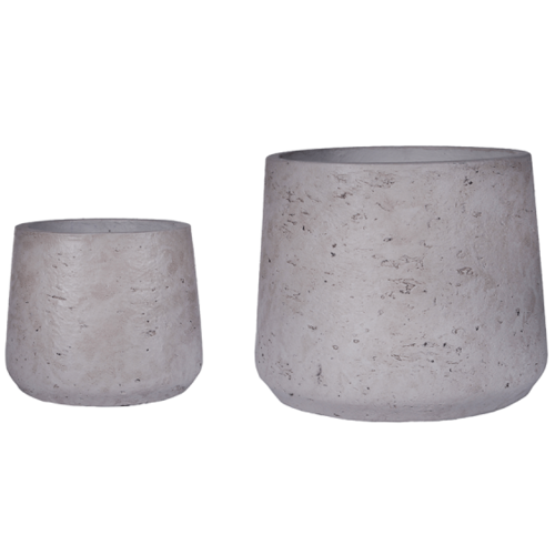 Two Nested Concrete Planters
