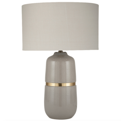 Banded Ceramic Table Lamp