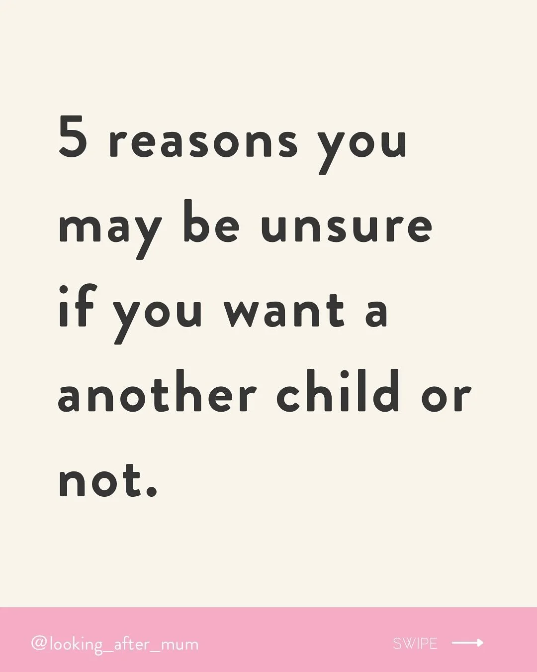 As a postpartum therapist these are some on the most common reasons mums are unsure whether they want another child.
Many mums are sticking with 1 child due to a whole variety of reasons. And there are many great reasons to have just 1 child.
There