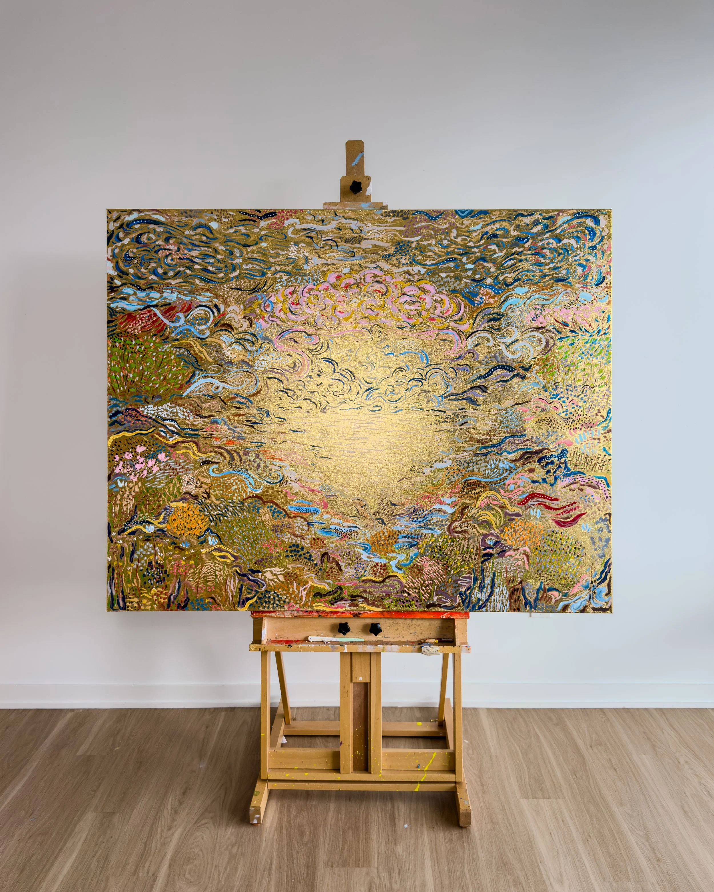 Goldmember, 2026
Oil and Gold Leaf on Canvas,
60" x 48"