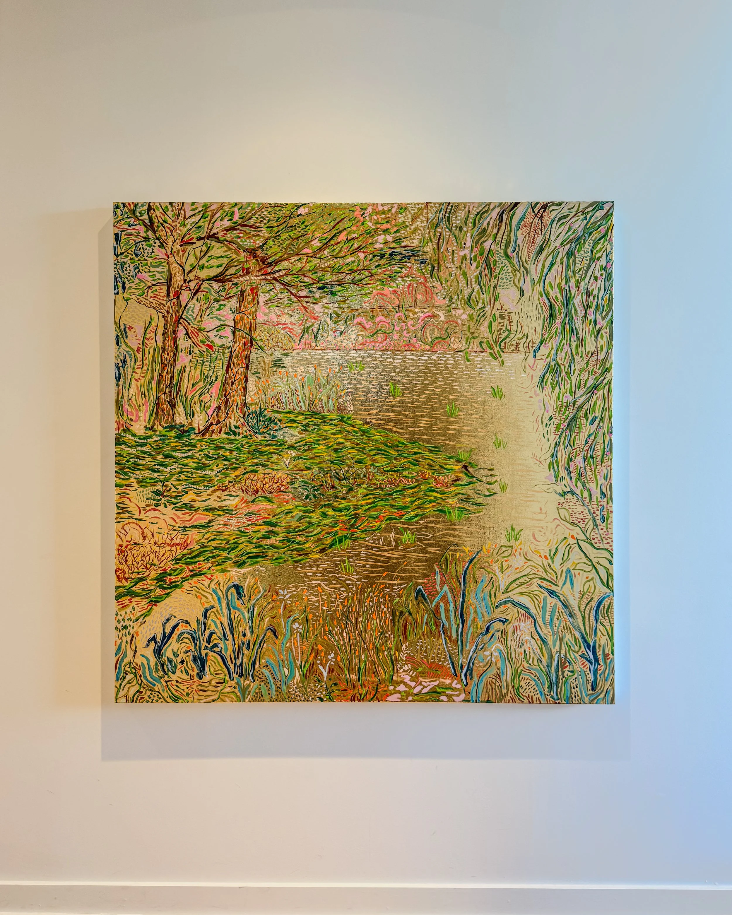 Available. Kraska, 2026
Gold Leaf 7 Oil on Canvas, 
48"x48"