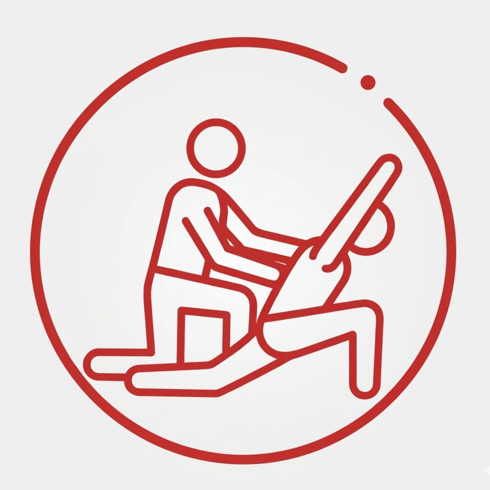 A safety sign depicting a person performing CPR on another individual, with a lock symbol, indicating a safety procedure or emergency action.