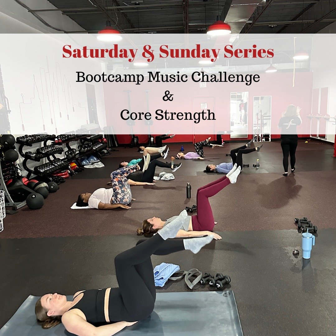 Register now for this weekend's Saturday and Sunday Series classes: Bootcamp Music Challenge with Jimmy and Core Strength with Haley!

Get ready for a workout class that's all about cranking up the energy with killer strength exercises set to great t