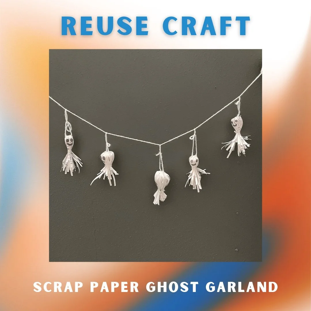 Scrap Paper Ghost Garland Tutorial