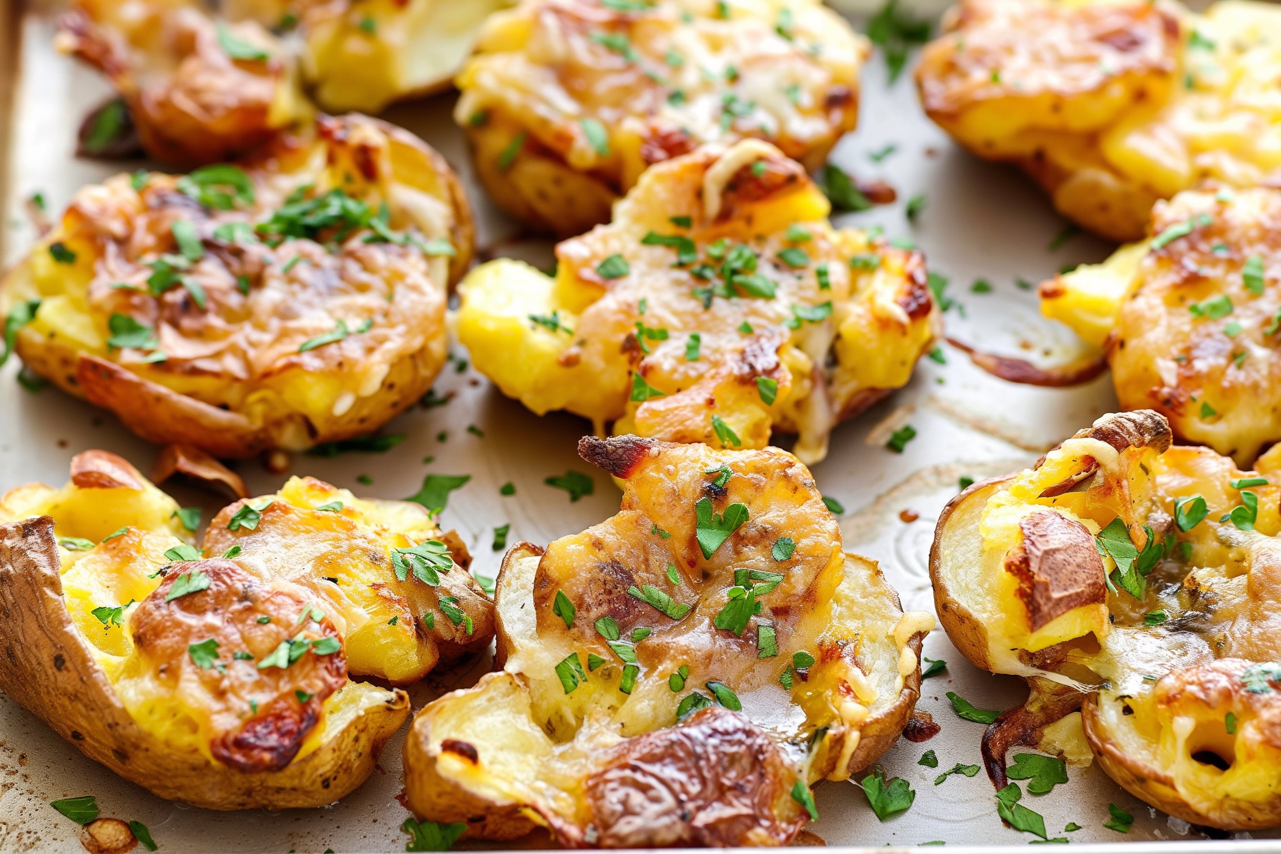 Perfectly Crispy Smashed Potatoes
