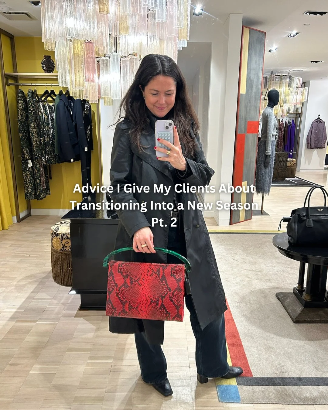 When I work with clients, the biggest mistake I see during seasonal transitions is panic buying pieces that don&rsquo;t actually fit their lifestyle or personal style.⁠
⁠
You don&rsquo;t need a whole new wardrobe, you need small, strategic shifts.⁠
⁠