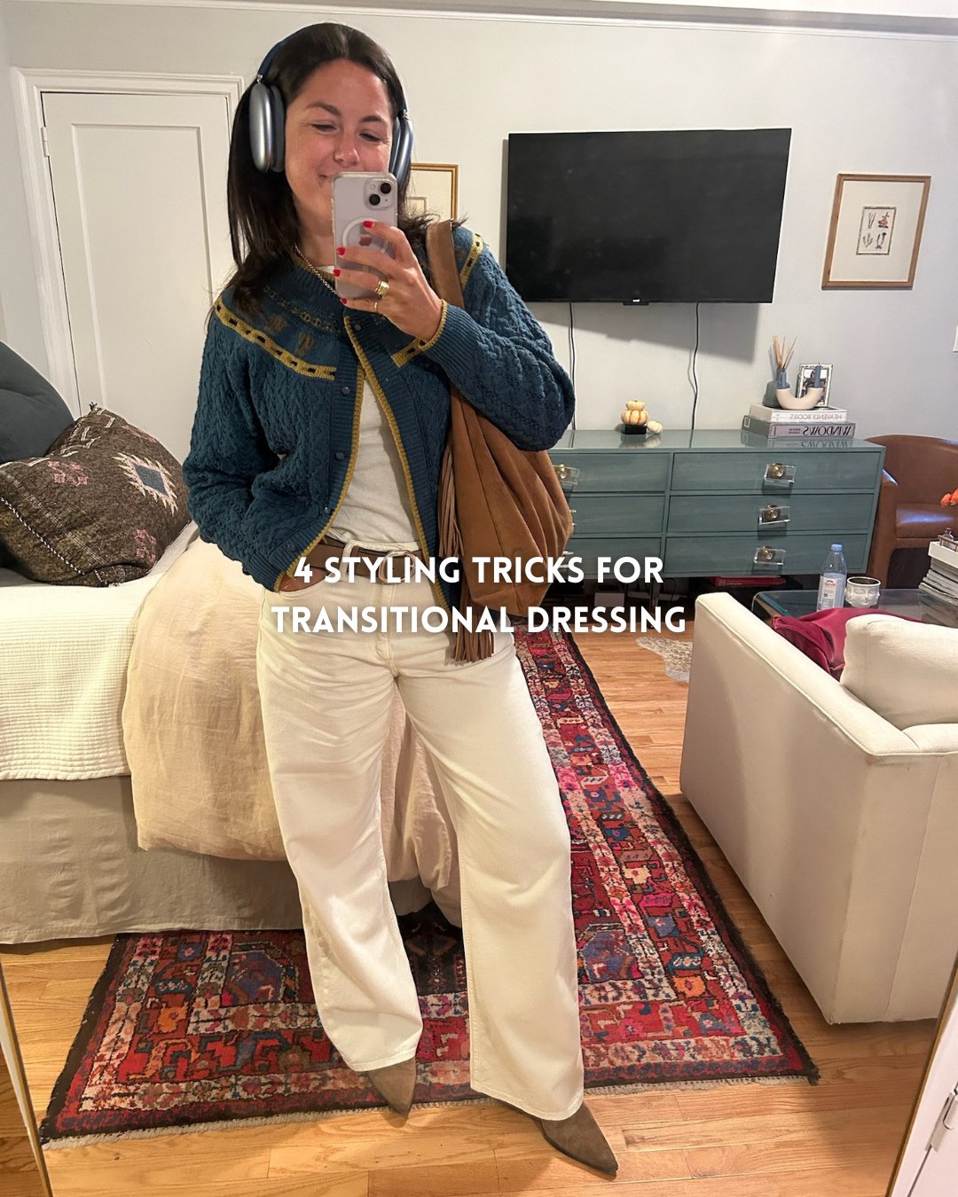 The hardest time of year to get dressed? Right now.⁠
⁠
Mornings feel like winter, afternoons feel like spring, and suddenly none of your outfits make sense. The trick isn&rsquo;t buying a whole new wardrobe. It&rsquo;s knowing how to style the pieces