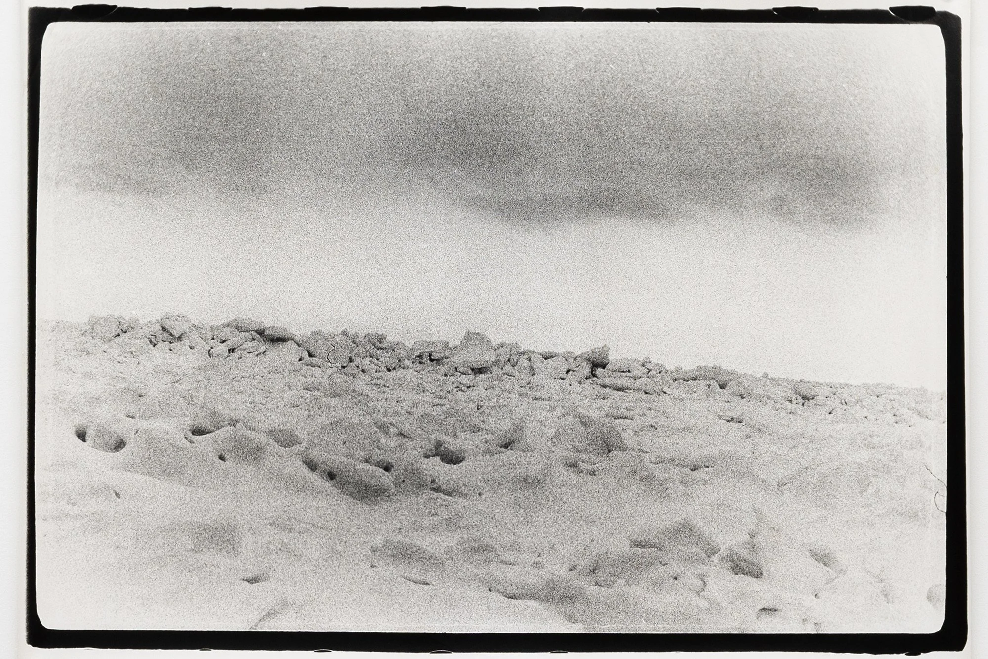 Tim Brennan.  Big Ice , 2000. Black and white photograph. 101.6 x 76.2 cm.