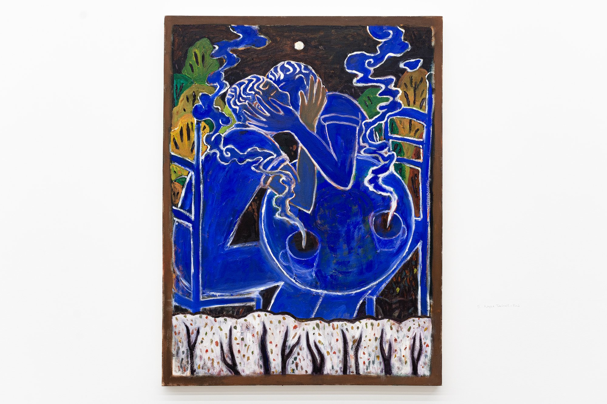 Kayza DeGraff-Ford, Night kiss, 2026. Oil on canvas. 36 x 48 inches. 