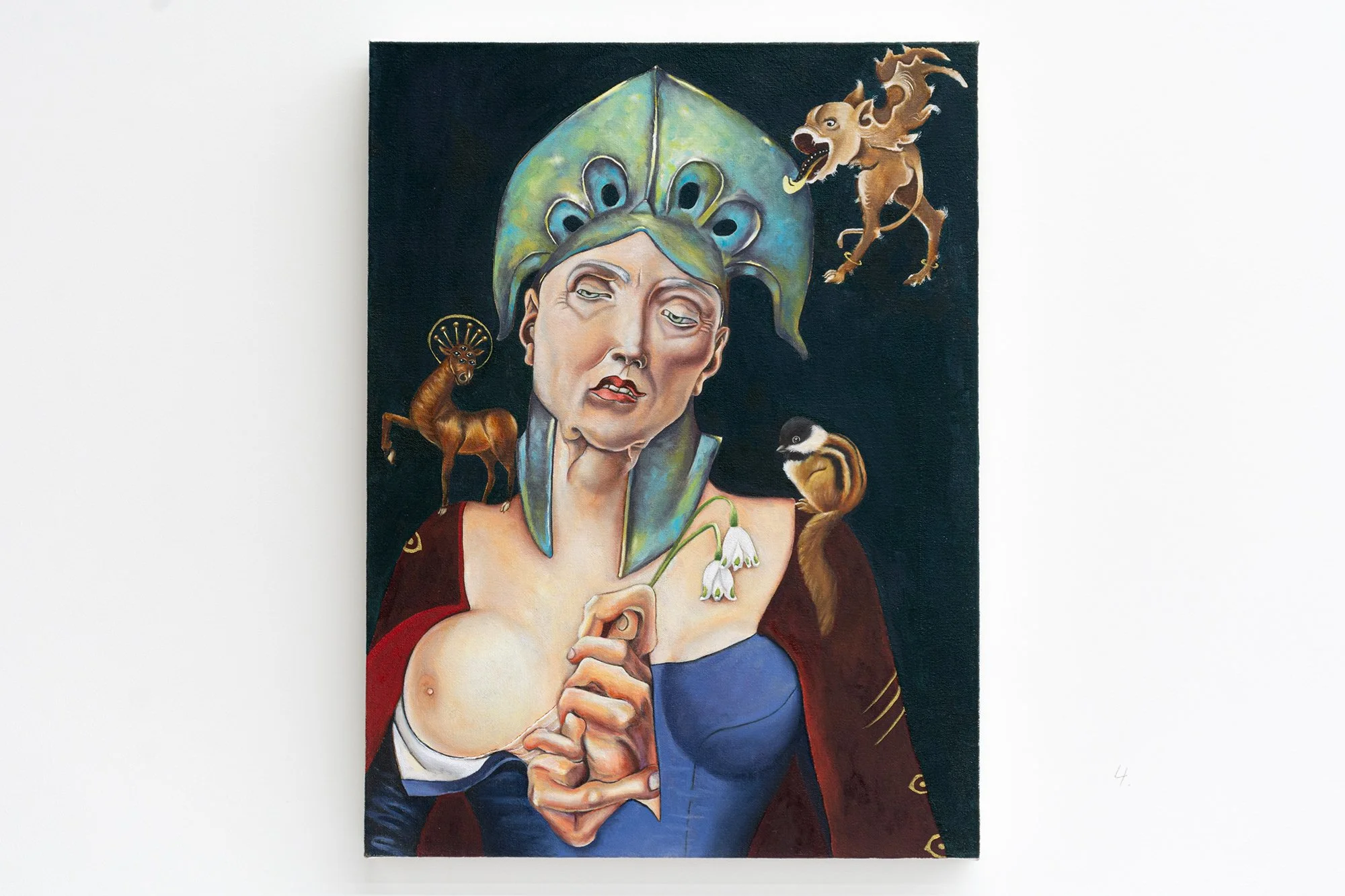 Silas Wamsley, After Sorel, 2025. Oil on canvas. 24 x 18 inches.