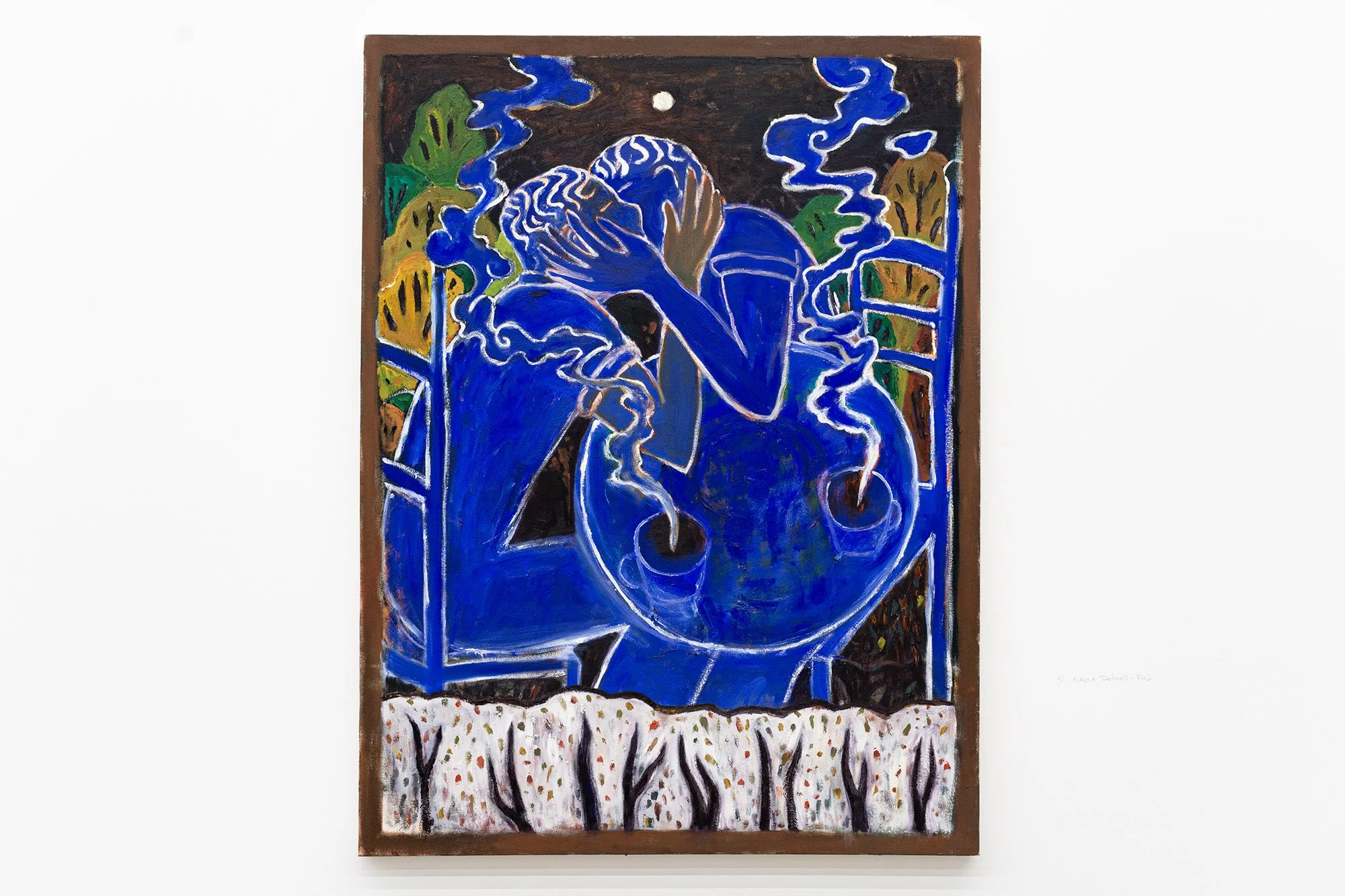 Kayza DeGraff-Ford,   Night kiss   2026. Oil on canvas. 