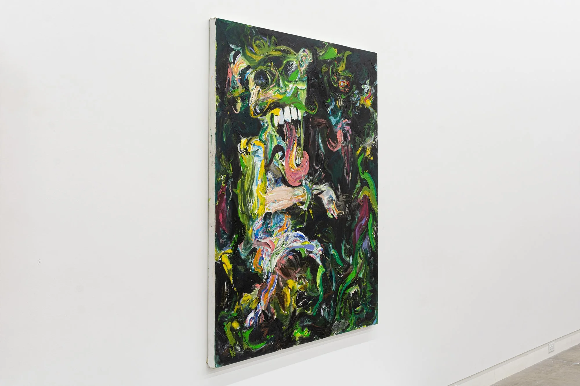 Mitchell Wiebe, Tongues of John Fluevog, 2025. Oil on canvas. 5 ft x 4 ft. 