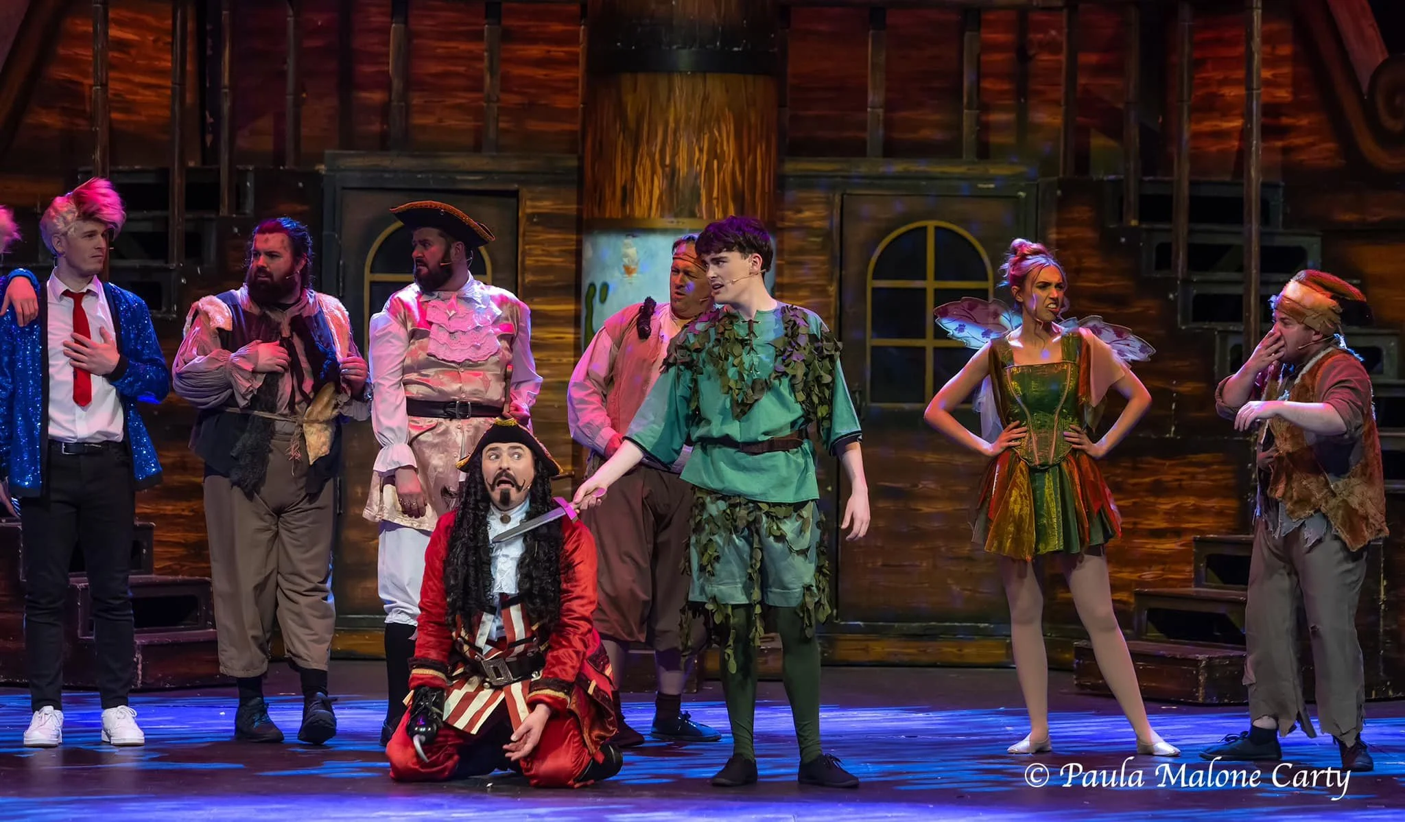 Peter Pan, Tinkerbell and the Lost Men defeat the evil pirates of Neverland once more