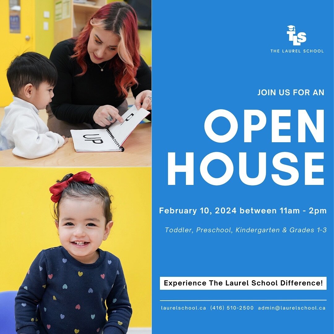 Visit us at our Open House for 2024! 🏫

Whether your child is starting school for the first time or preparing for the next grade, find out why The Laurel School is the best place for your child&rsquo;s foundation.

Open to students 18 months up to G