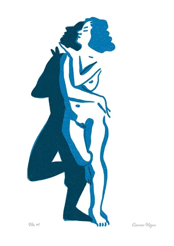Risograph nude model illustration
No AI - Hand made drawn by ©AuroreVigne
