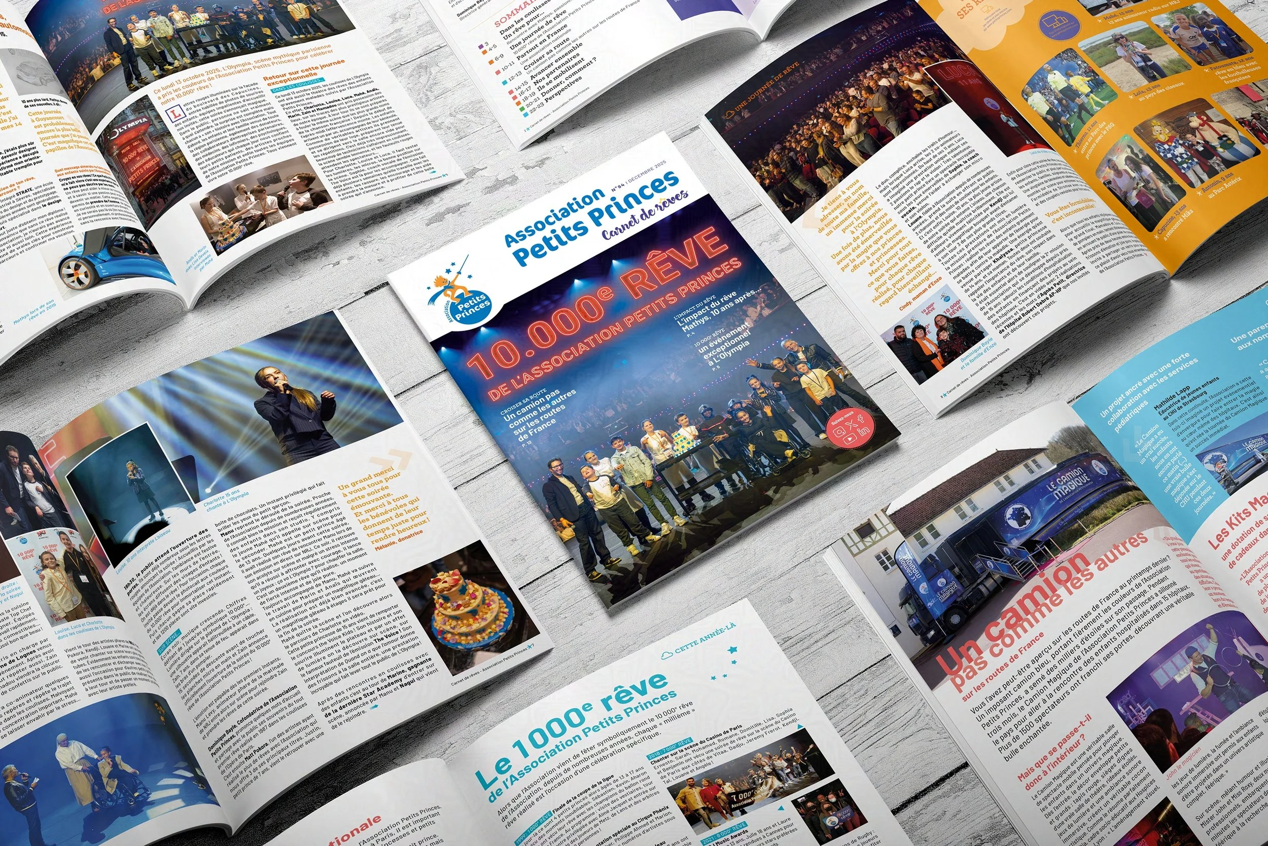 Association Petits Princes
Design of the Magazine n°94/2025 in collaboration with the Atelier Rezai.