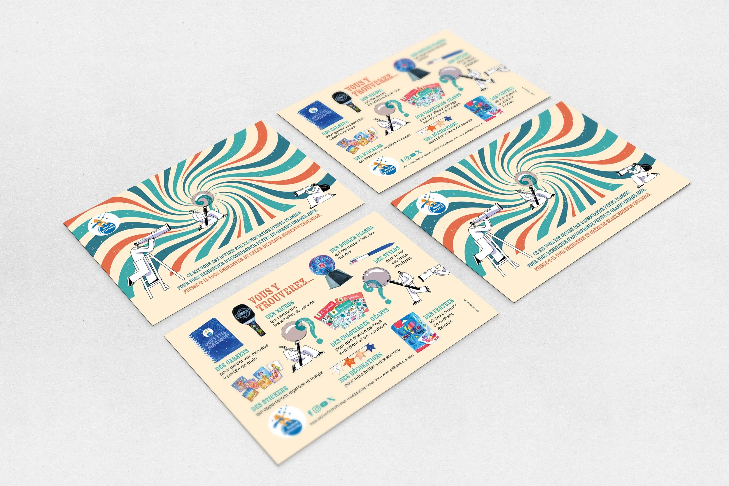 Flyer personnel soignant, Association Petits Princes ©AtelierRezai ©AuroreArtPrintStudio 2026