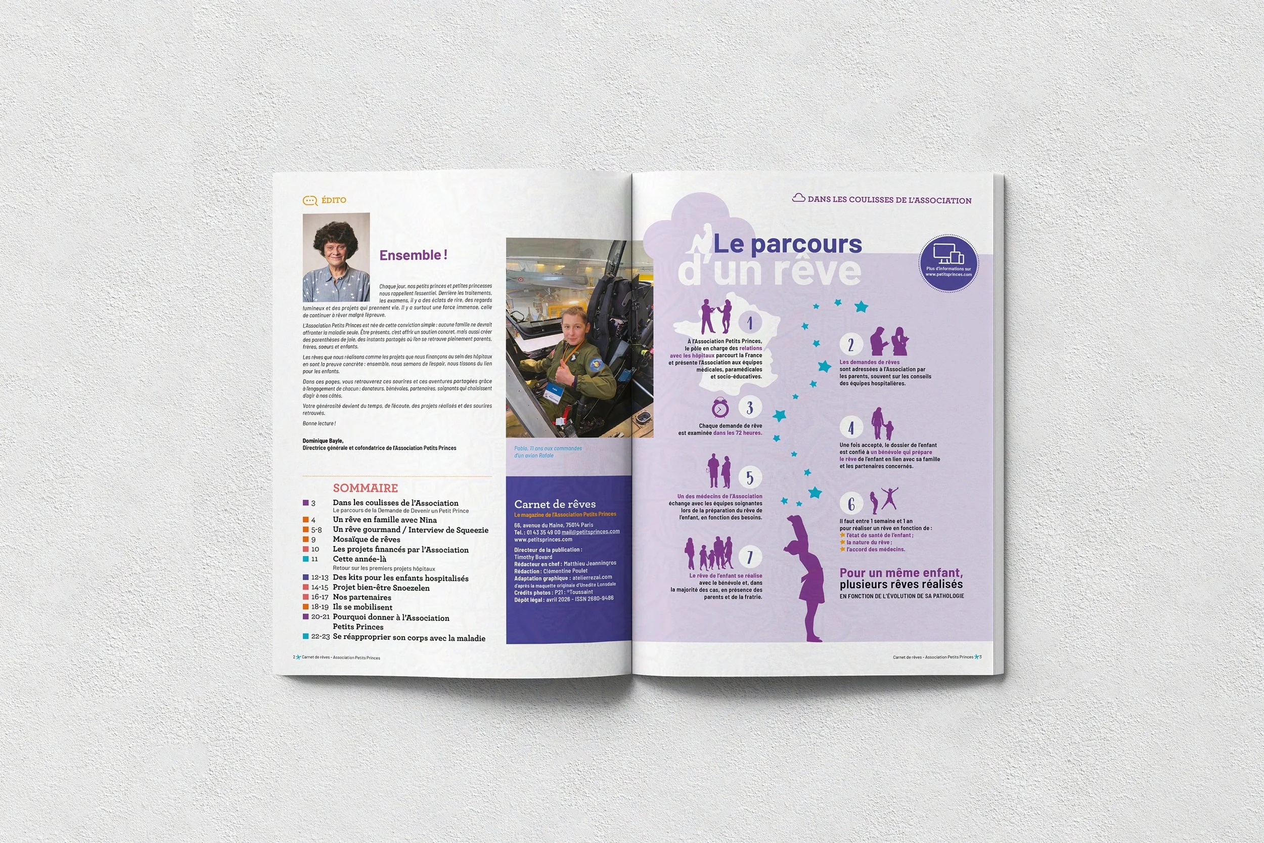 Association Petits Princes
Design of the Magazine n°95/2026 in collaboration with the Atelier Rezai.