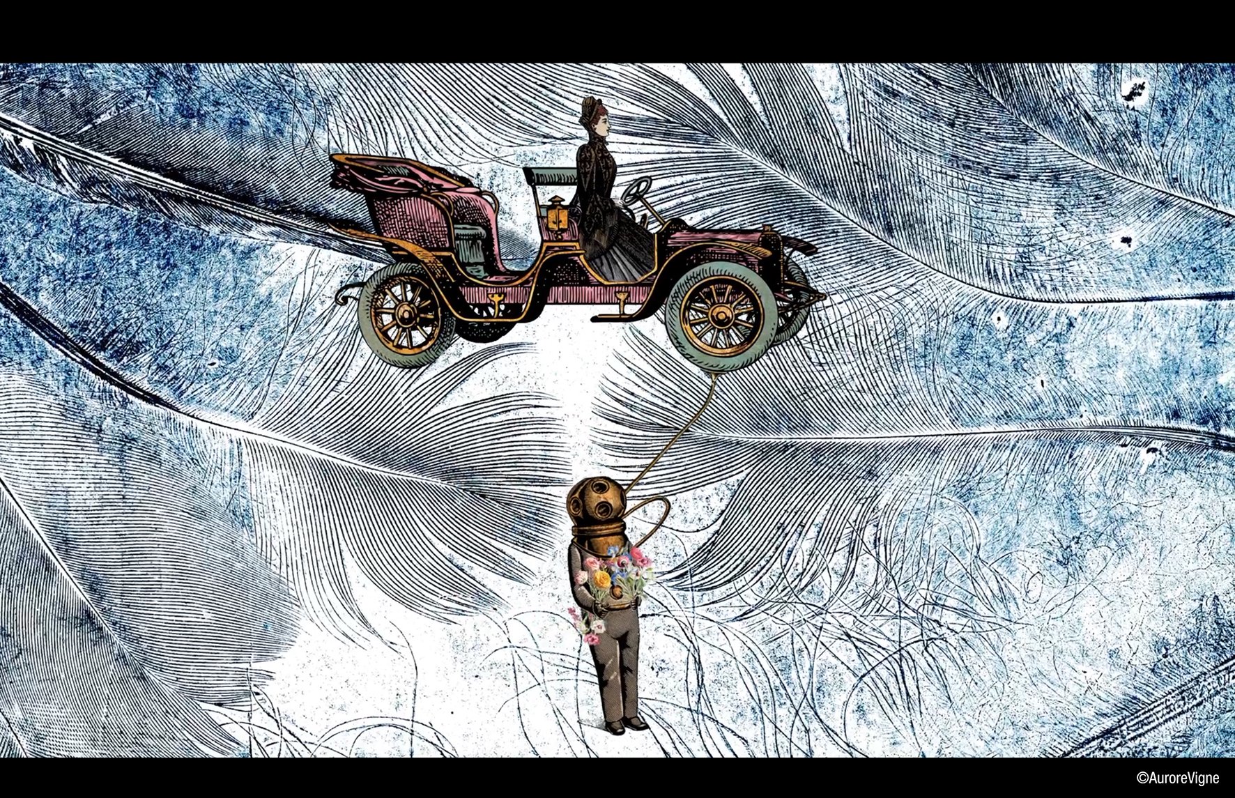 Extract from the video clip of the single "Weightless" for Stephane Nestel. Animated by ©AuroreVigne