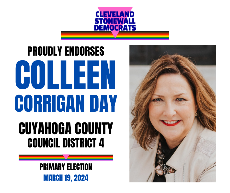 Endorsements — CLEVELAND STONEWALL DEMOCRATS