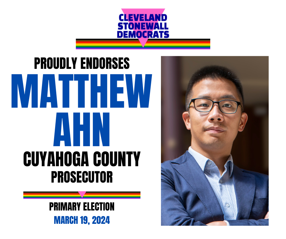 Endorsements — CLEVELAND STONEWALL DEMOCRATS