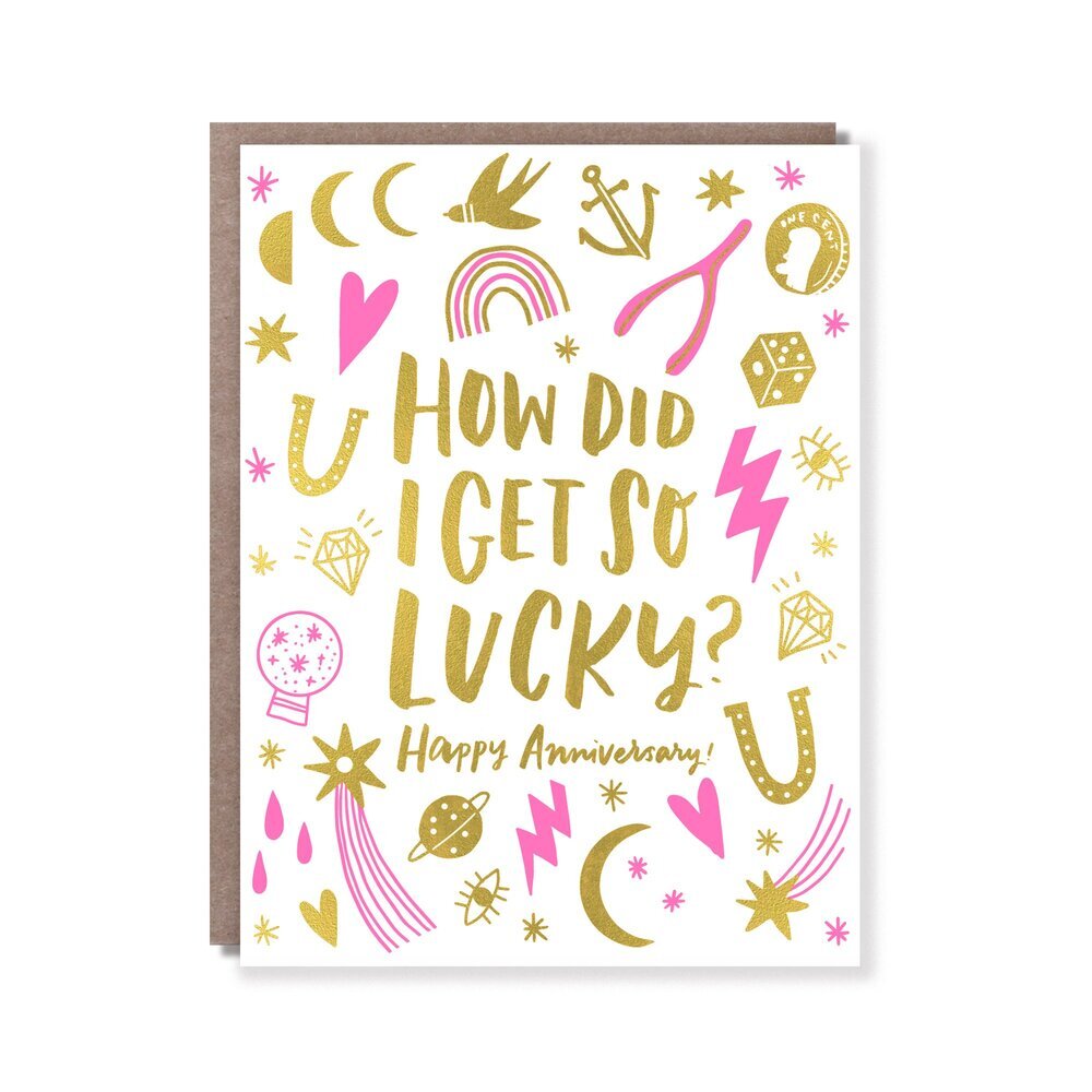 Lucky Charm Anniversary Card