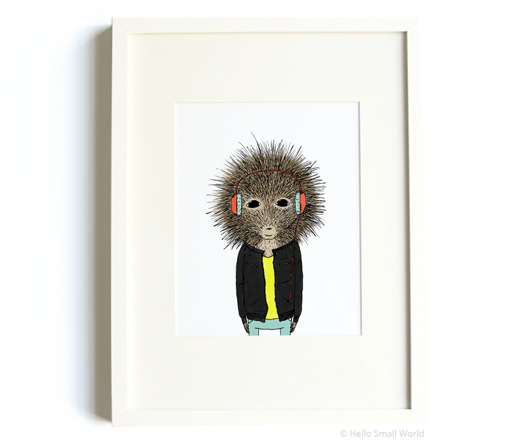 porcupine-wearing-headphones-8x10-print-1.png