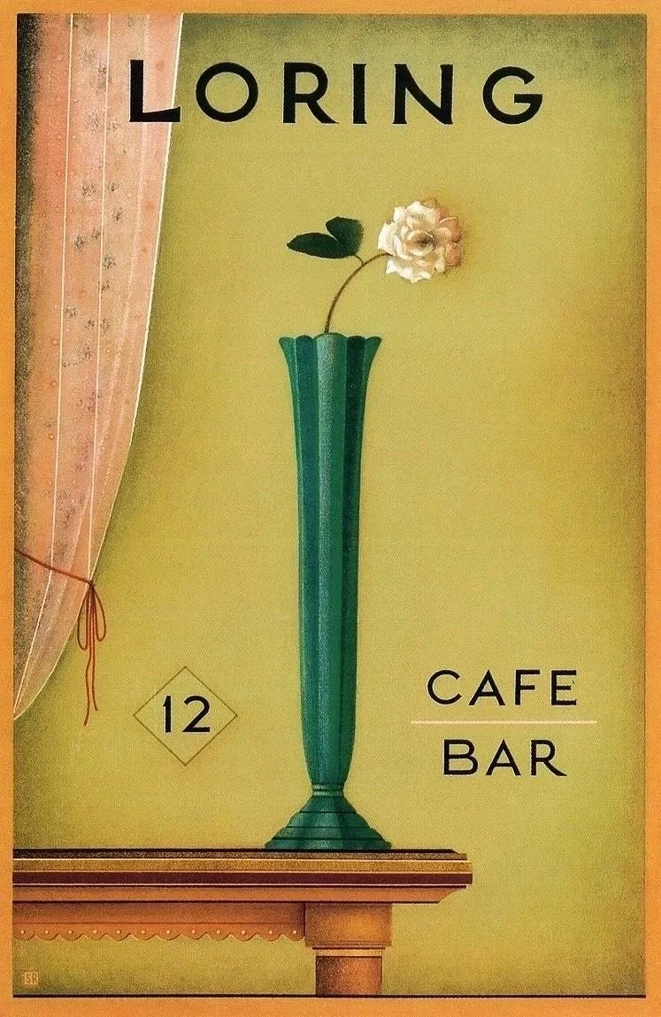 The White Flower - Loring Cafe & Bar Print by Steven Rydberg