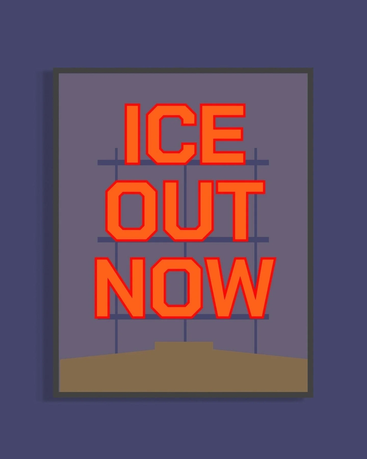 ICE OUT Posters by @little_dipper_mpls are now available in our shop 🧡 These prints are 11x17&rdquo;. All donations go to @immigrantlawcentermn

#iceout #immigrantlawcenter
#mitreboxmpls #northloopminneapolis