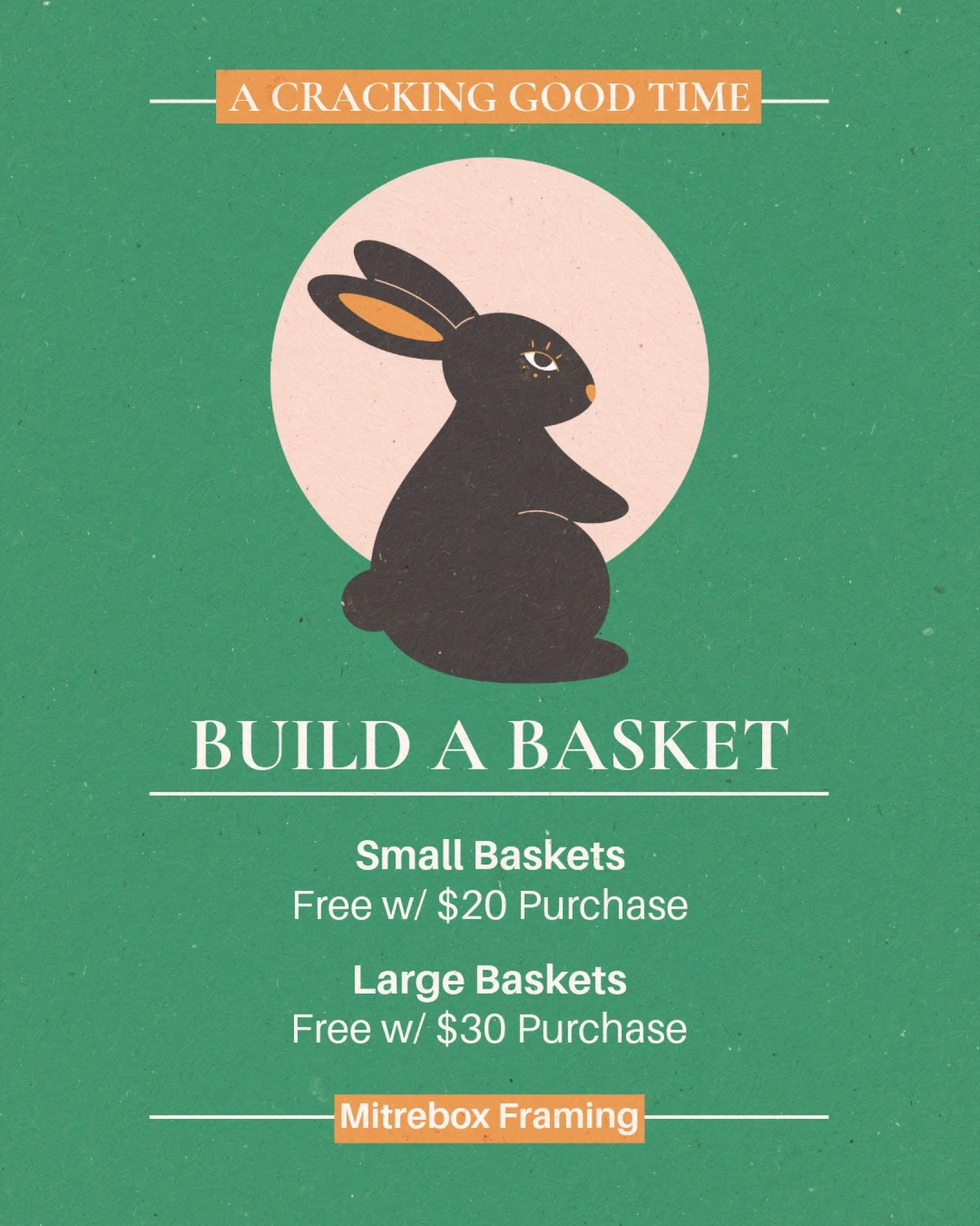 🐣Spring is here and that means Easter is right around the corner. Come get some of your preparation out of the way with a Mitrebox Easter Basket! Choose from a variety of candy (chocolate and gummy options), fun and unique gifts, and of course, your