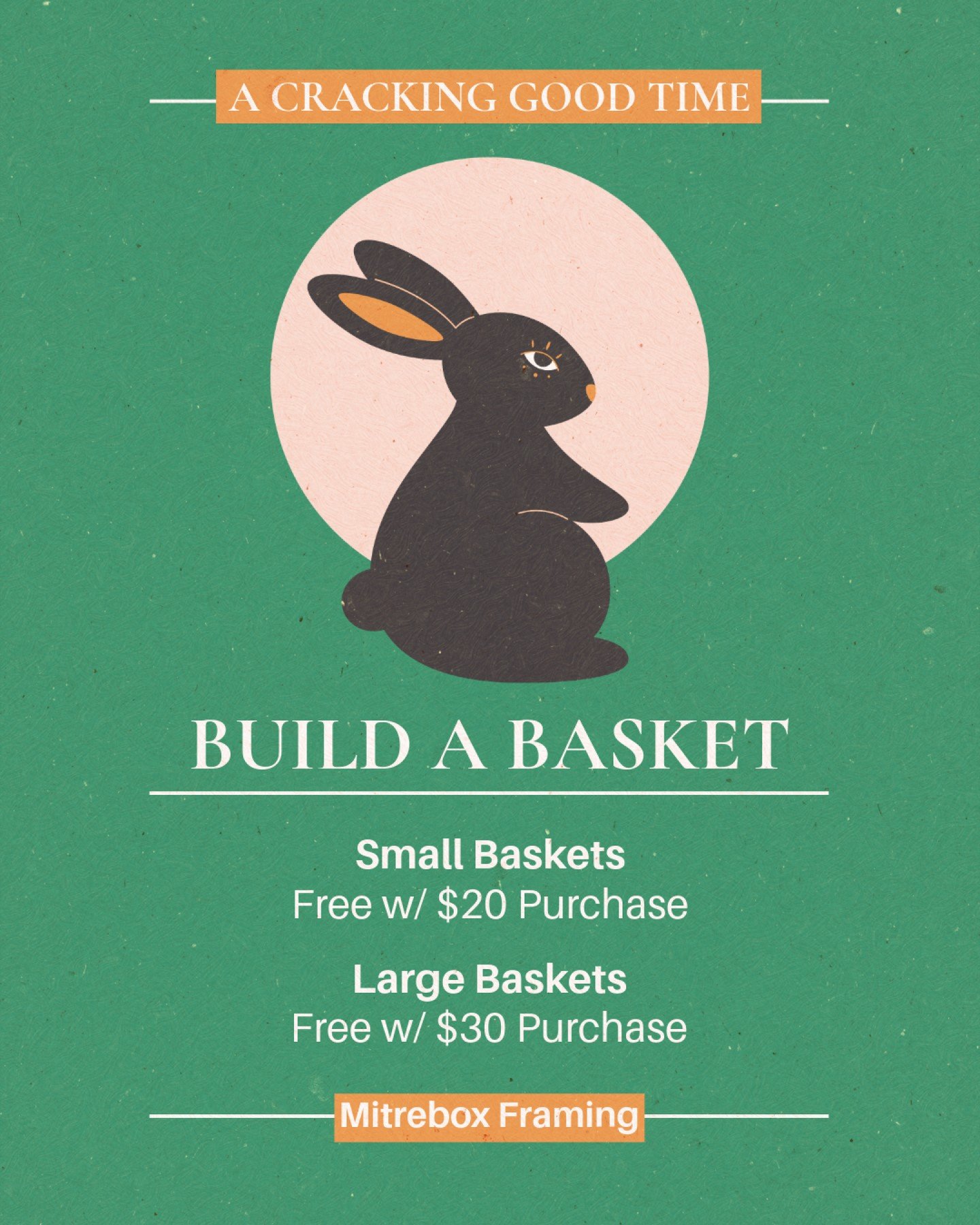 🐣Spring is here and that means Easter is right around the corner. Come get some of your preparation out of the way with a Mitrebox Easter Basket! Choose from a variety of candy (chocolate and gummy options), fun and unique gifts, and of course, your