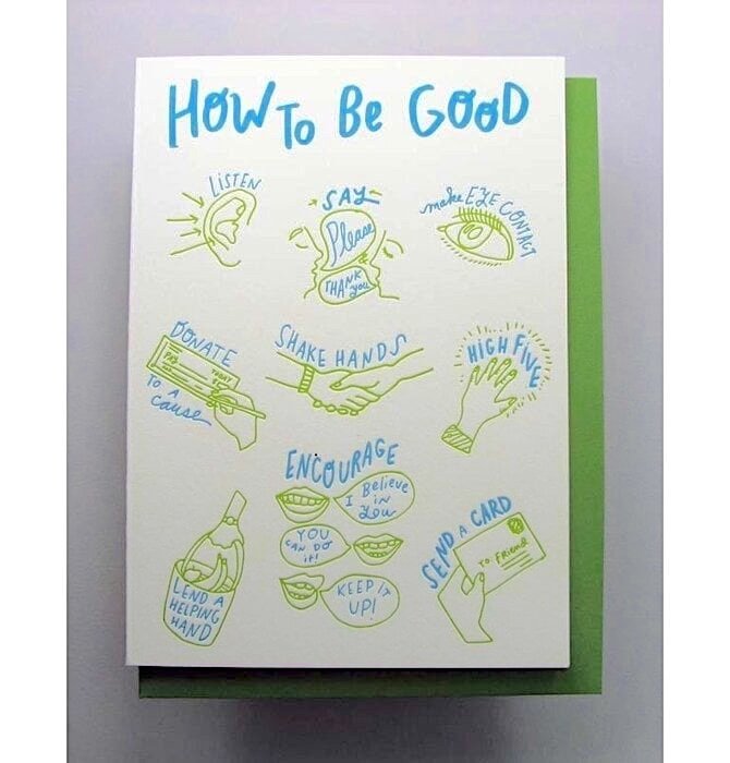 How to Be Good Card
