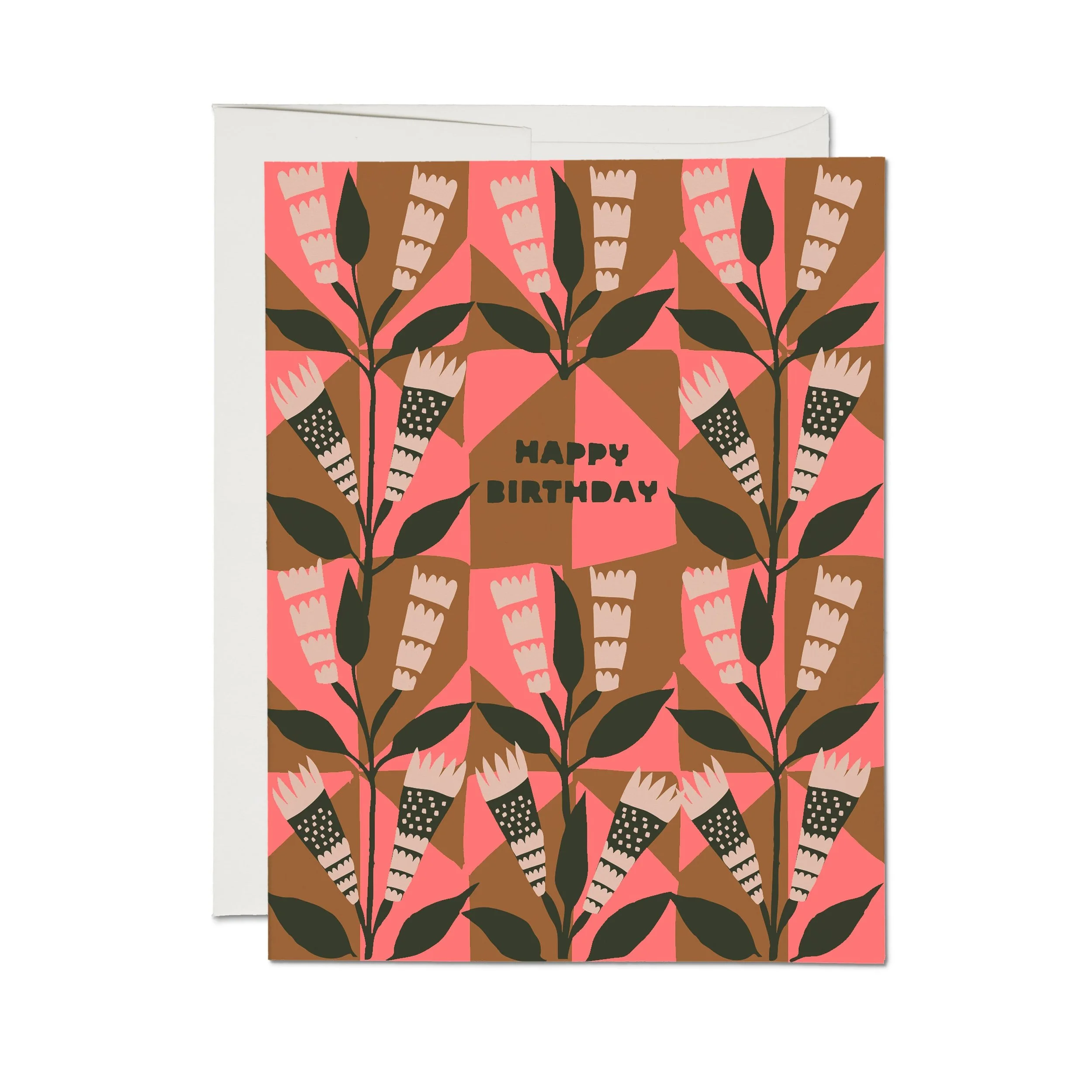 Red Cap Cards - Neapolitan Flowers Card