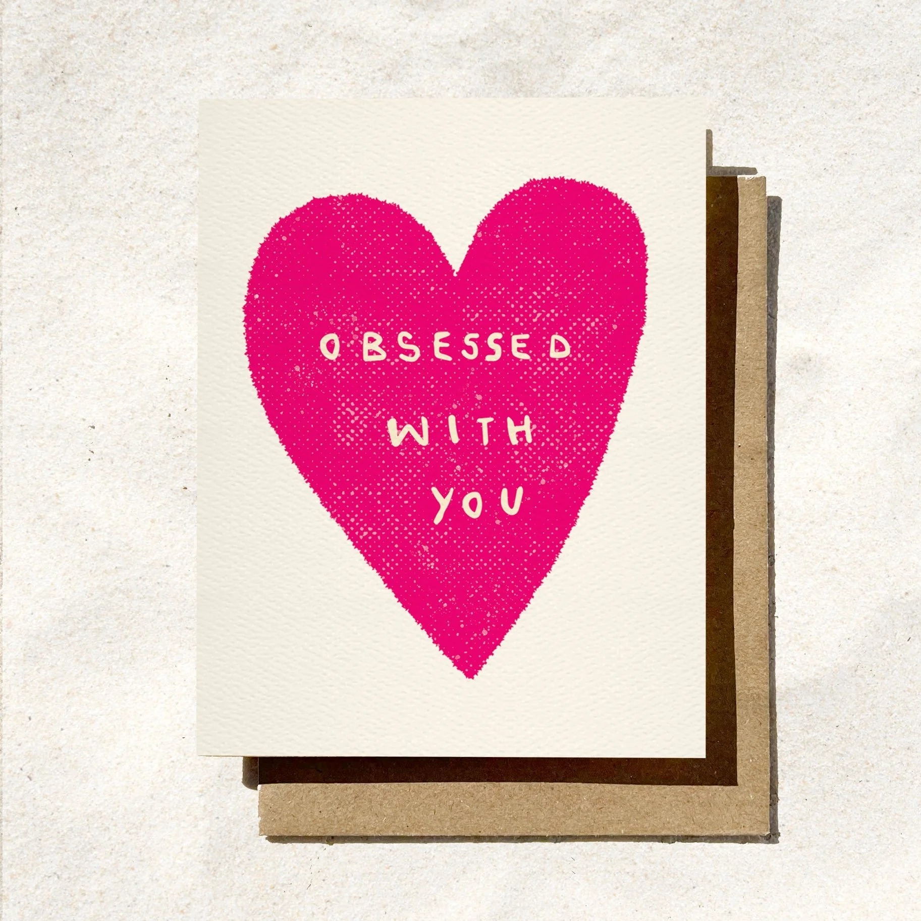 Obsessed with You Love Card | Valentine's Day Heart Card