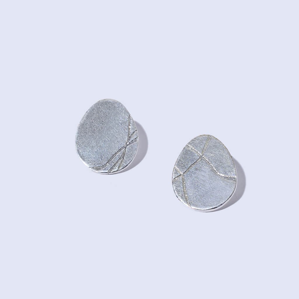 MULXIPLY Kintsugi Pod Earrings | Sterling Silver
