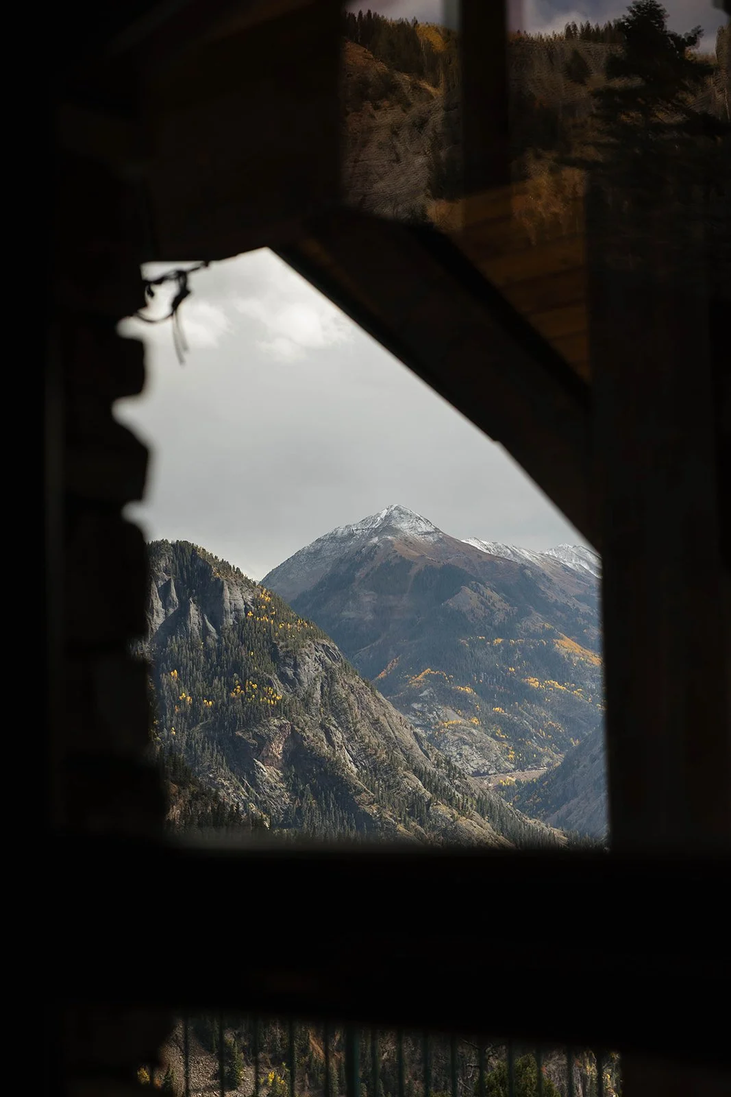 Mountain wedding venue in Ouray Colorado with San Juan Mountain views