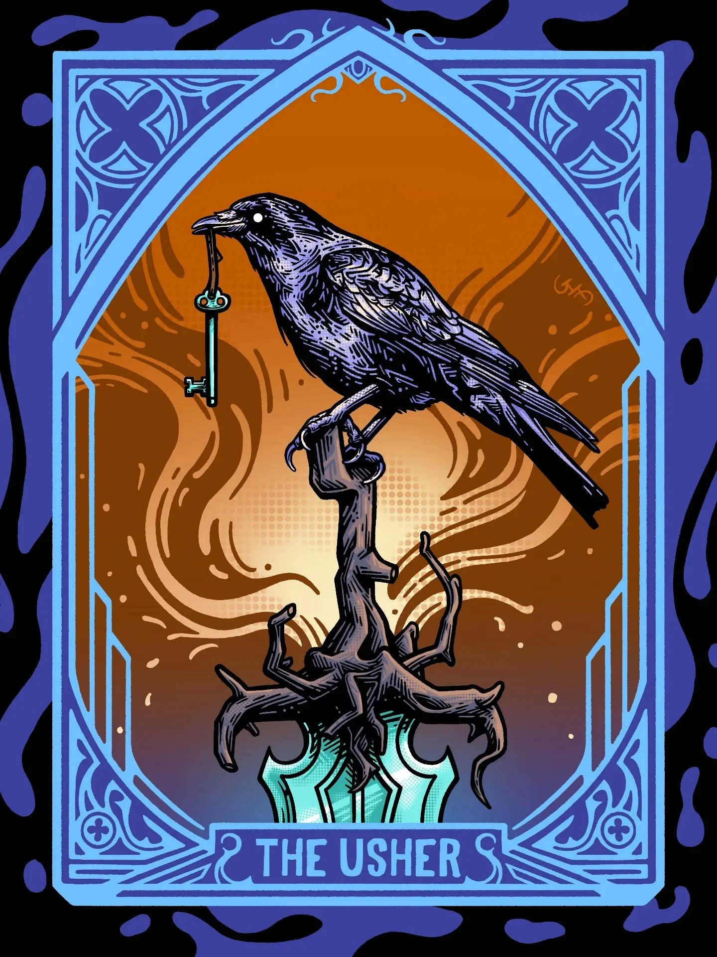 The Usher.&nbsp; A raven has been visiting my cabin.&nbsp; It sits and watches from a distance, occasionally disappearing and reappearing some time later.&nbsp; At first I was wary, but slowly I've grown to appreciate its visits.&nbsp; I'm happy for 