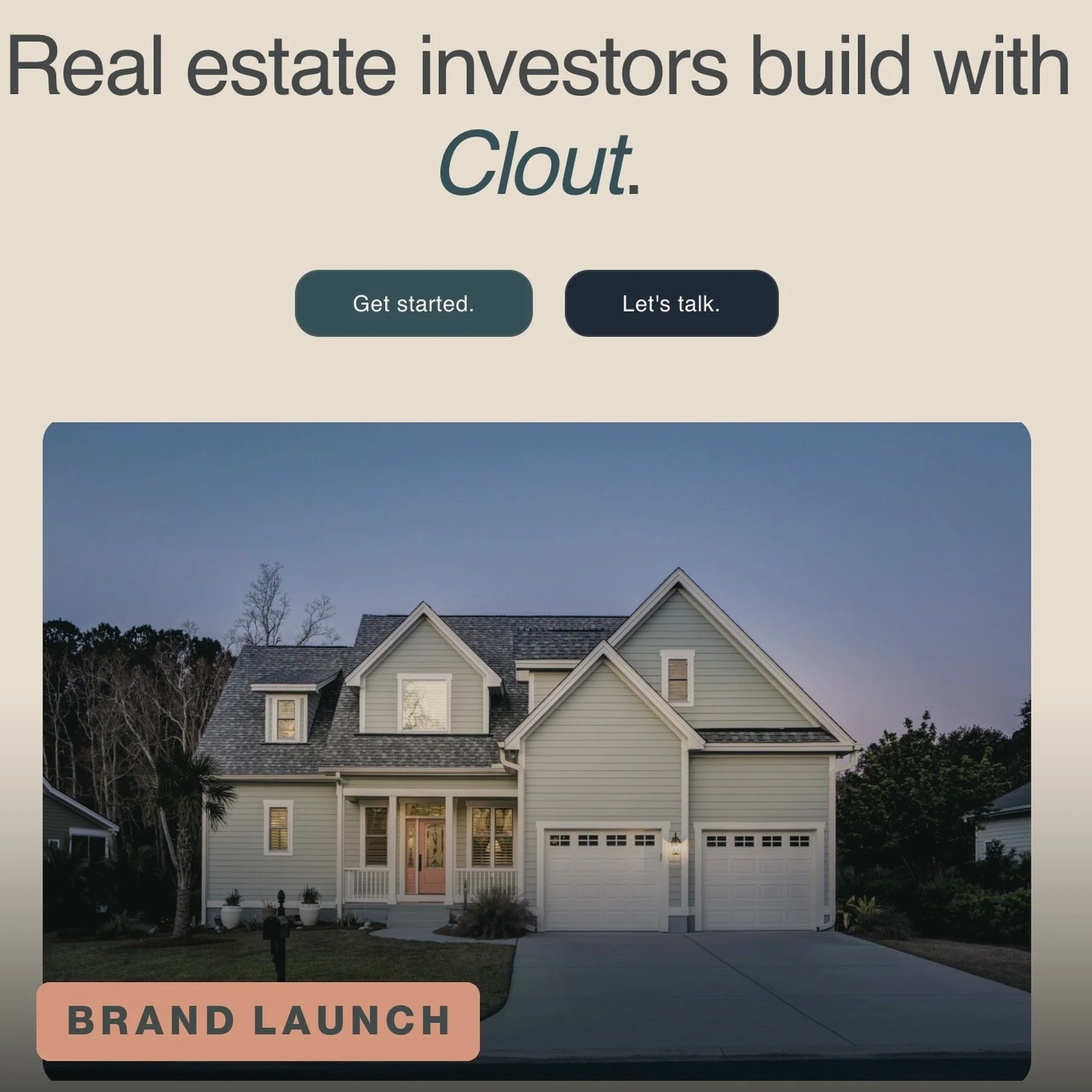 Clout Capital Website