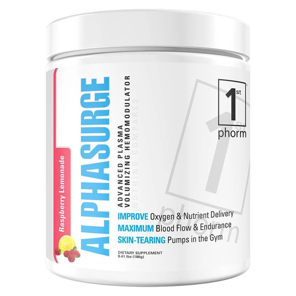 Alphasurge - Caffeine Free Pre-Workout for my night workouts and increased bloodflow to the muscles.
Favs: Raspberry Lemonade