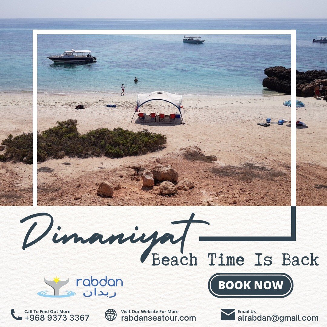 The Dimaniyat Islands are accessible to all.
That means, with addition to what is currently offered, our Dimaniyat trips now include some beach time 🏖.
.
We are also starting to offer overnight camping trips and full day visit to the Islands.

Conta