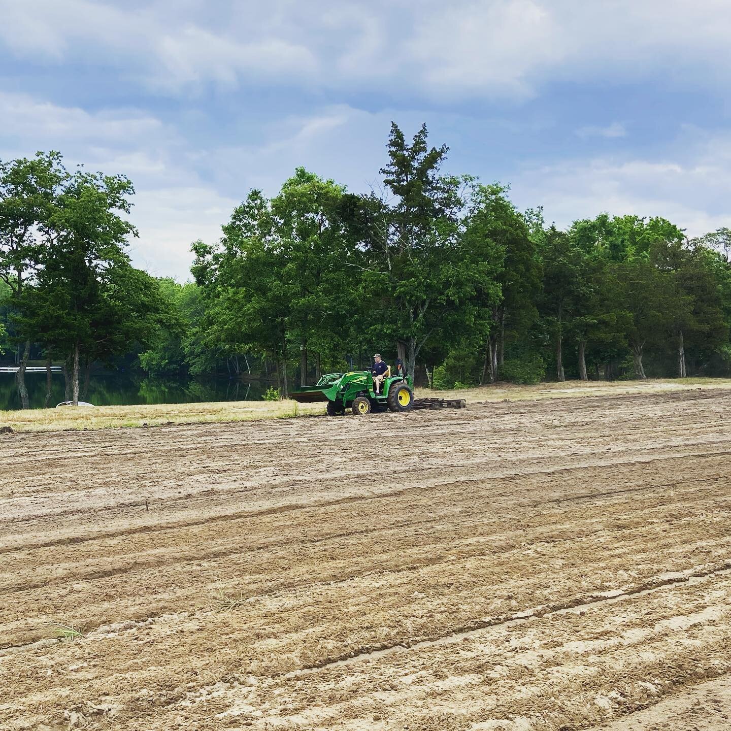 Year 2.. here we go!! Approximately 1,300 pumpkin seeds were planted today. 
We were able to cut the planting time in half due to some added equipment, extra hands, and Christopher&rsquo;s brain. 
We&rsquo;ll see what this fall has in store, but we&r