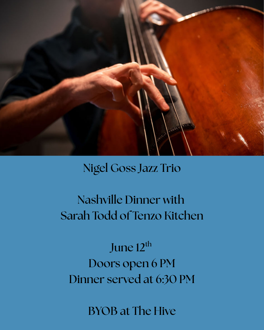 Nigel Goss Jazz Trio and Nashville Dinner