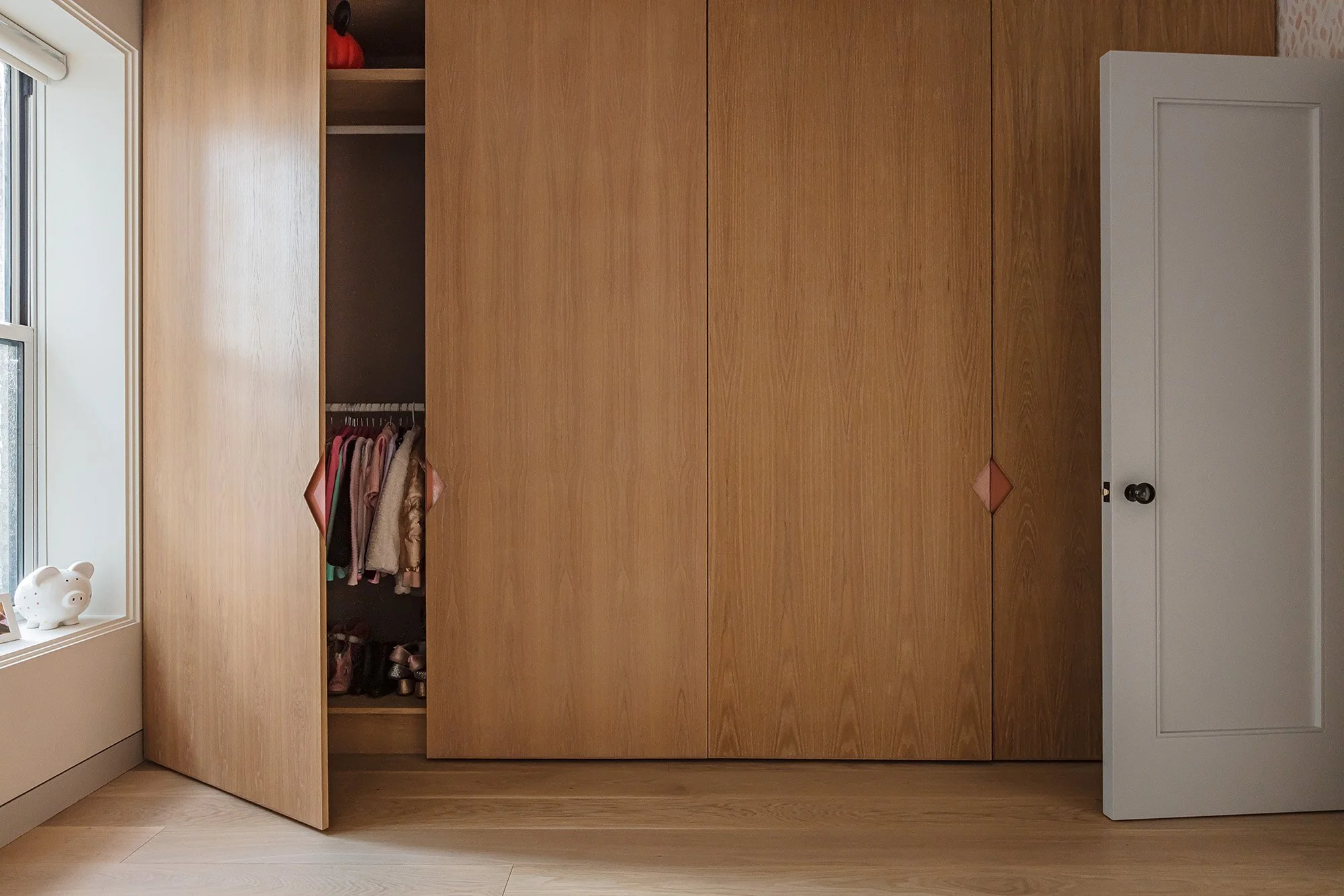 Closet in kid's bedroom
