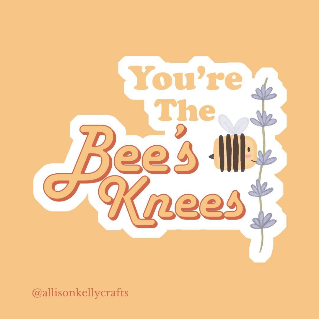 I love this saying, because like what does it even mean??? Anyways, I think all of you are the bee's knees!!⁠
.⁠
.⁠
.⁠
.⁠
.⁠
.⁠
This illustration is available as stickers for wholesale on @faire_wholesale so if you want some fun stickers to sell in y
