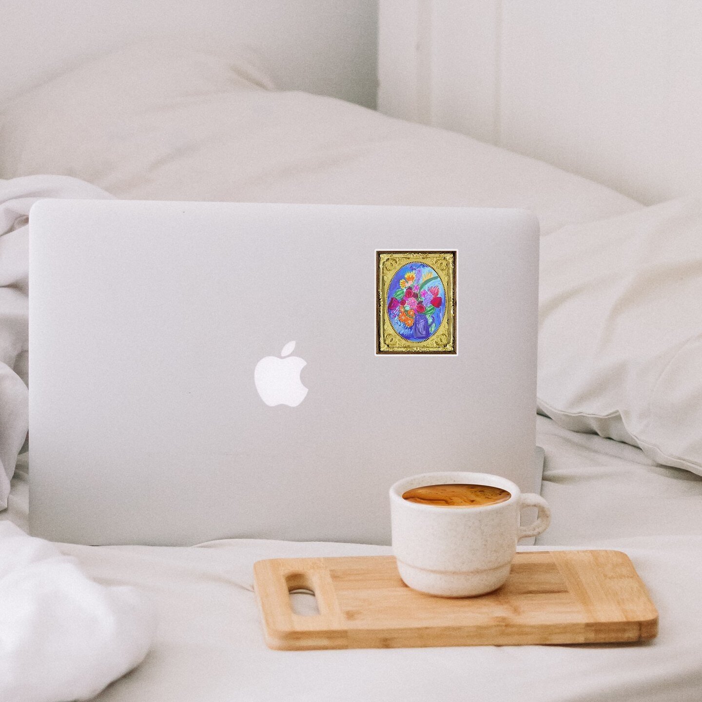 I love how this sticker makes your laptop/water bottle into a mini art gallery! How fun!! ⁠
.⁠
.⁠
.⁠
.⁠
.⁠
.⁠
.⁠
This illustration is available as stickers for wholesale on @faire_wholesale so if you want some fun stickers to sell in your store pleas
