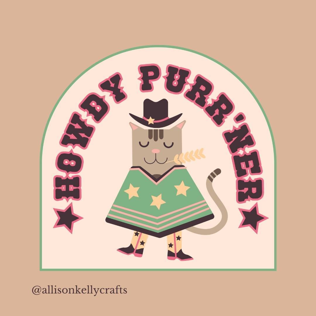 Another one of my classic illustrations. I mean, who doesn't love a good cowboy cat? ⁠
.⁠
.⁠
.⁠
.⁠
.⁠
.⁠
This illustration is available as stickers for wholesale on @faire_wholesale so if you want some fun stickers to sell in your store please go che